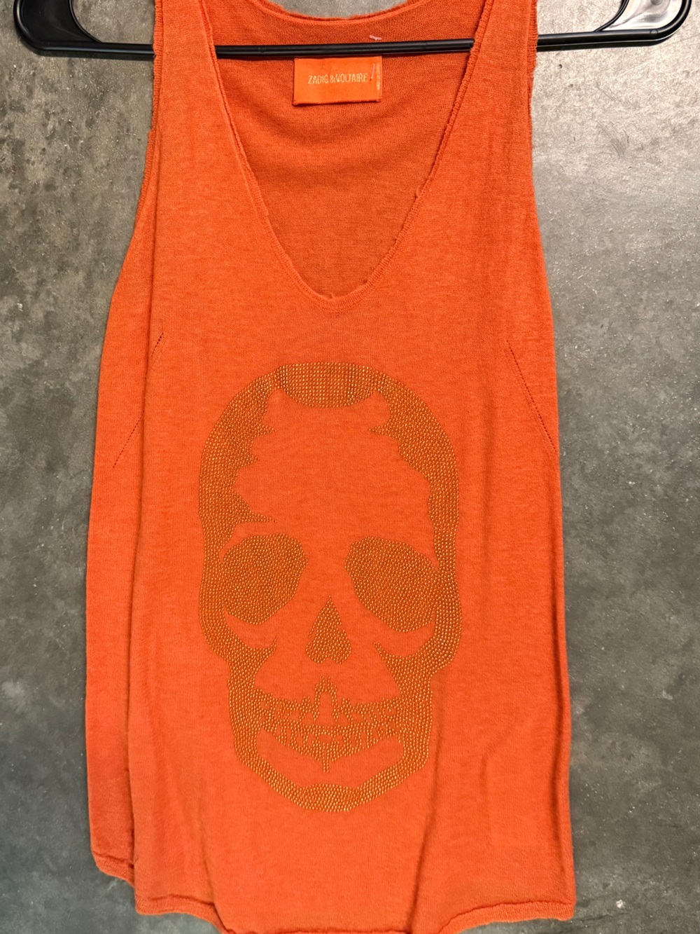 Zadig & Voltaire Cashmere Studded Skull top